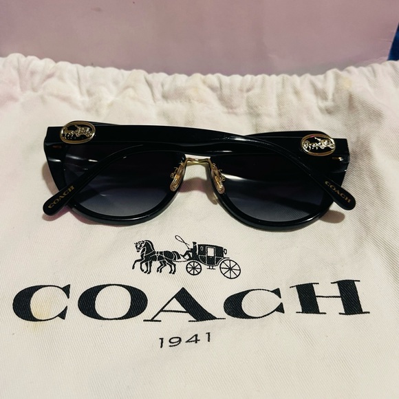 Coach Black and Gold Sunglasses - Picture 9 of 15